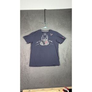 Houston Texans Shirt Mens Large Blue‎ NFL Football Nike Graphic Tee Gloves